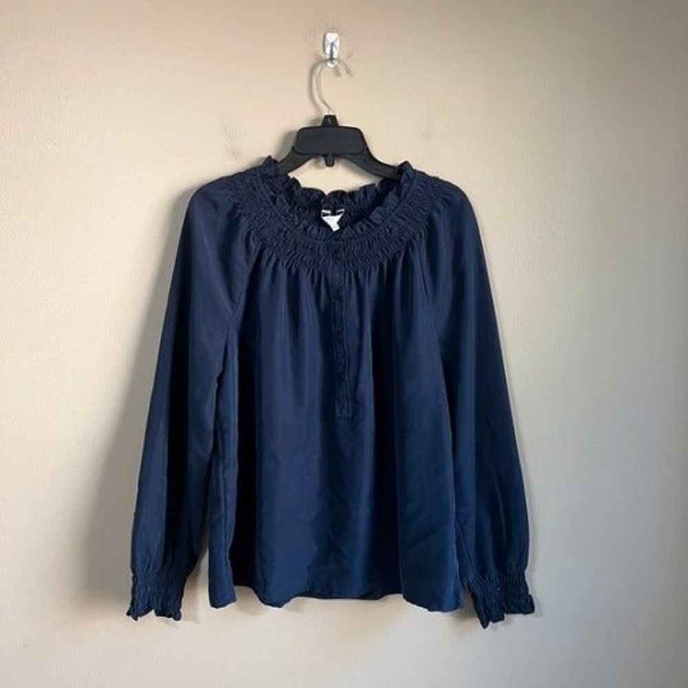 large navy long sleeve top - Picture 1 of 1
